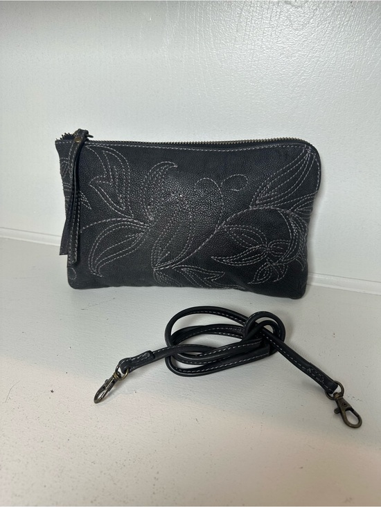 Frye Handbags - Frye Shoulder Bag + Crossbody Strap Dark Brown Leather Embroidered Purse